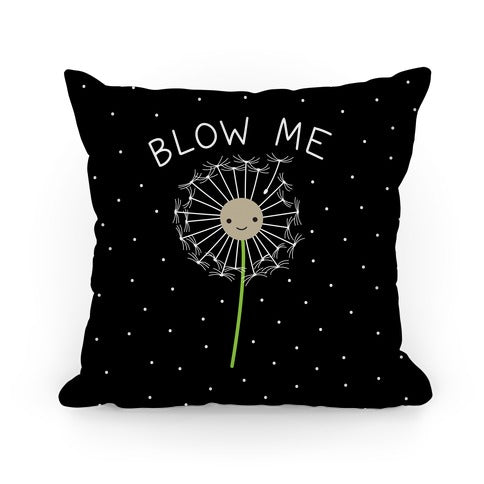 Blow Me Dandelion Pillow